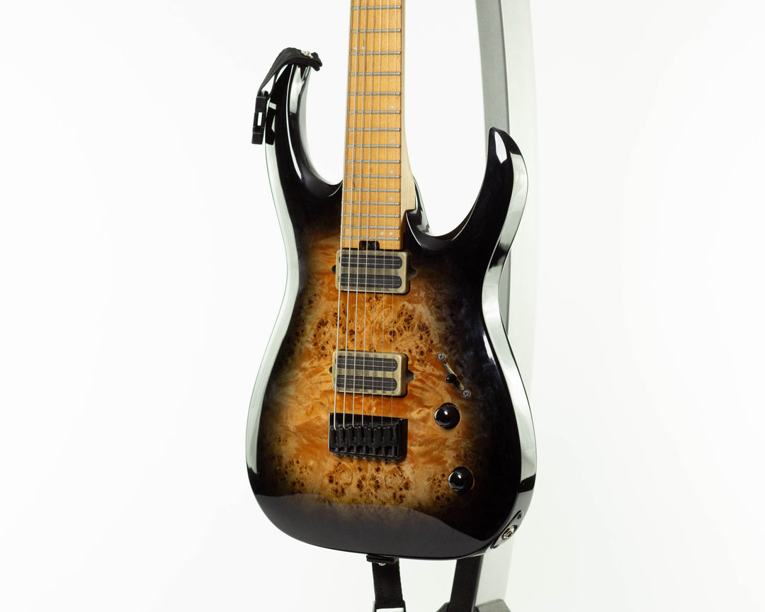 Jackson Pro Series Misha Mansoor Signature Juggernaut HT7P 2020 Black Burst Burl