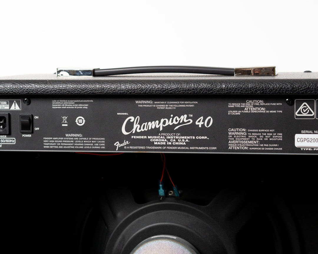 Fender Champion 40 2-Channel 40-Watt 1x12" Guitar Practice Amp 2020