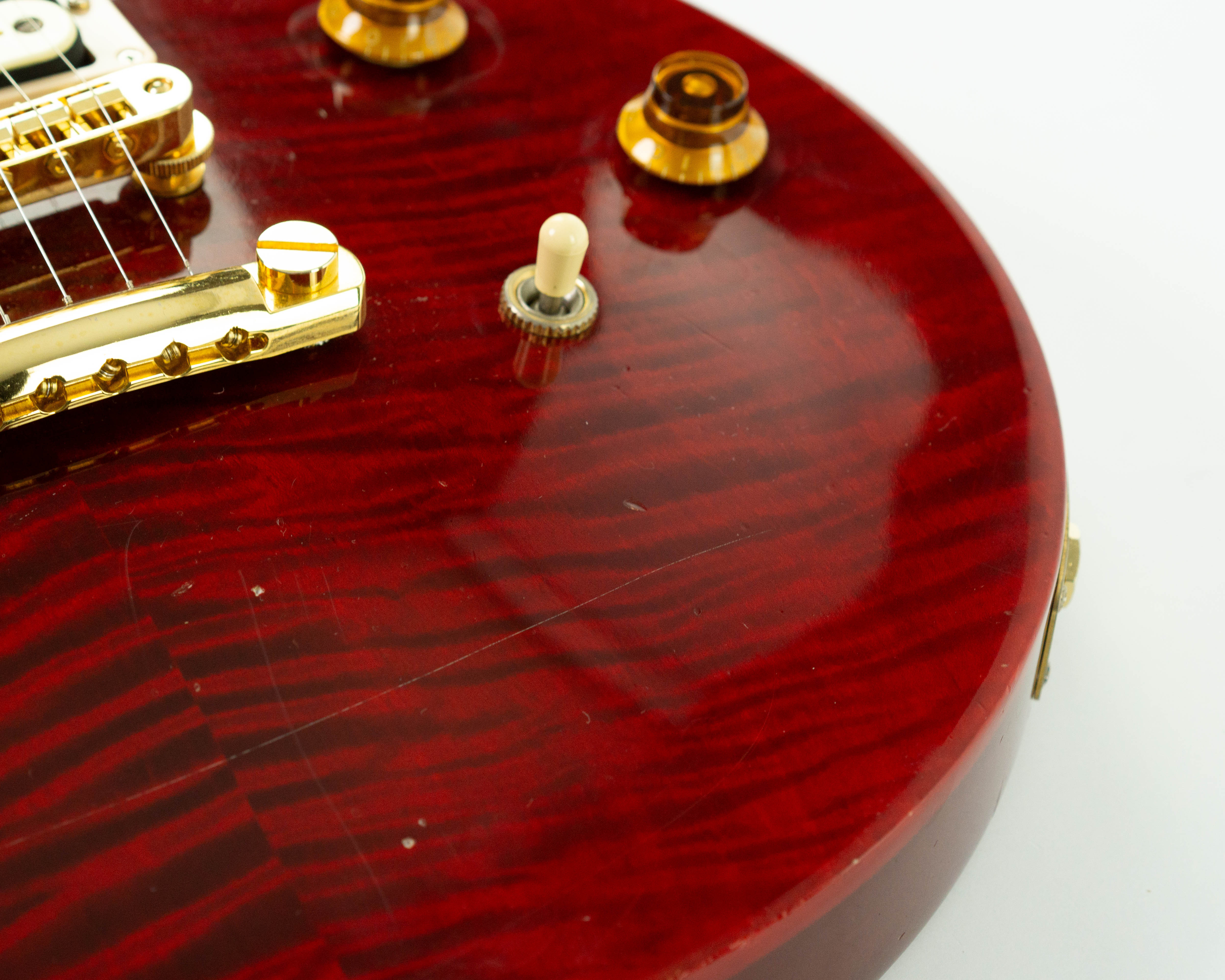 Gibson Les Paul Standard Double Cutaway Plus 2001 Trans Red – The58Sound